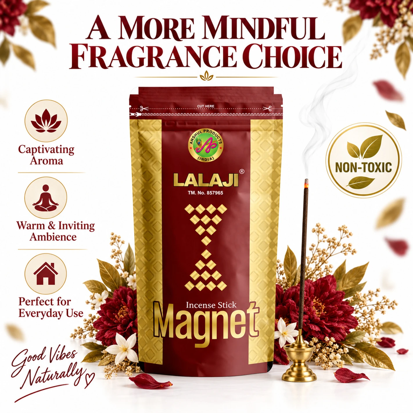 Lalaji Agarbatti Magnet Premium Incense Sticks - Image 3